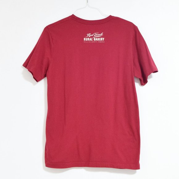 RED TRUCK RURAL BAKERY Get In The Truck Red T-Shirt | Size L - Picture 2 of 5